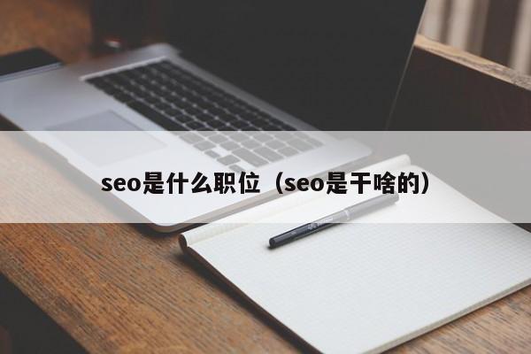 seo是什么职位（seo是干啥的）