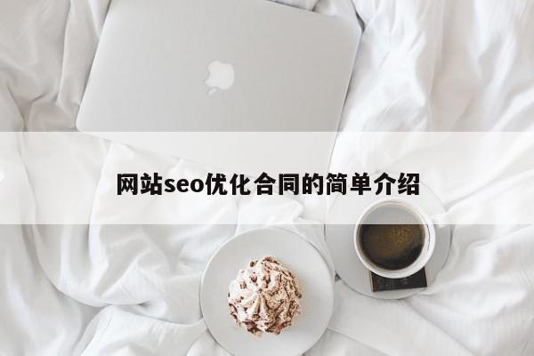 网站seo优化合同的简单介绍