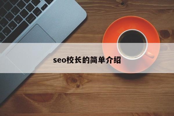 seo校长的简单介绍