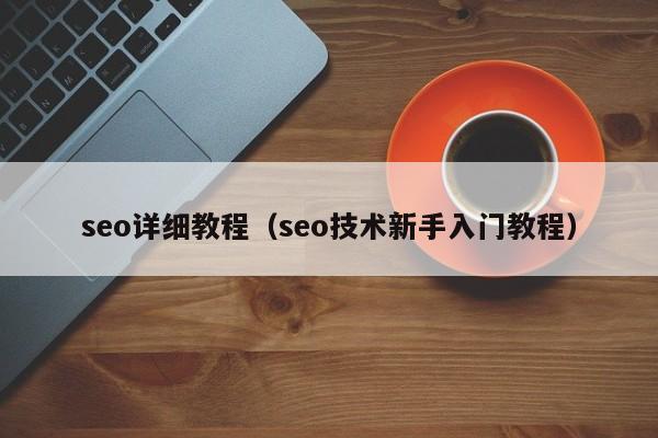 seo详细教程（seo技术新手入门教程）