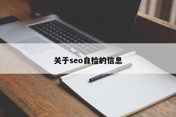 关于seo自检的信息