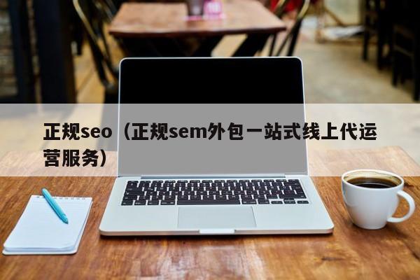 正规seo（正规sem外包一站式线上代运营服务）