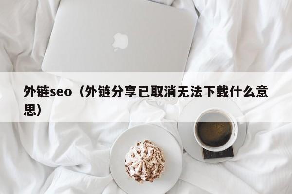 外链seo（外链分享已取消无法下载什么意思）