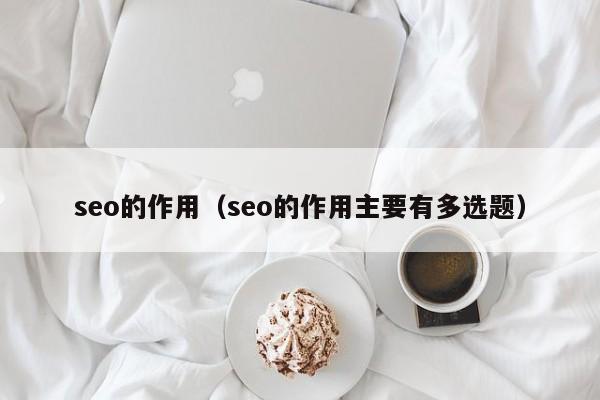 seo的作用（seo的作用主要有多选题）